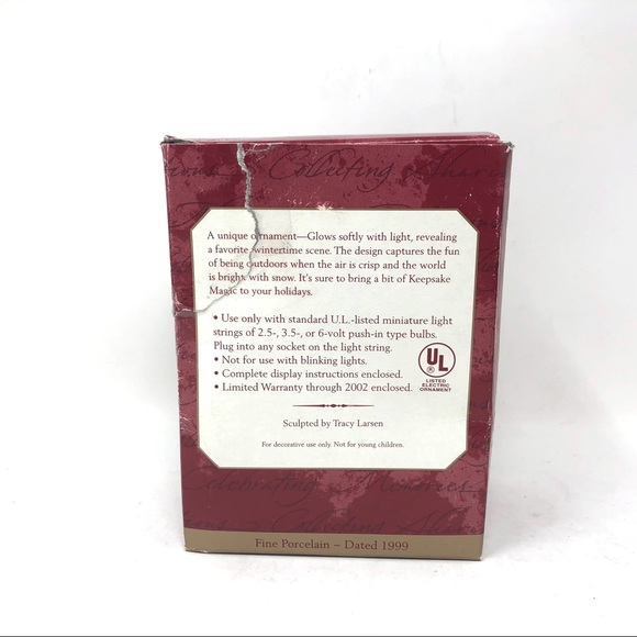 Hallmark Keepsake Let It Snow Light Up Dated 1999 - Picture 4 of 7